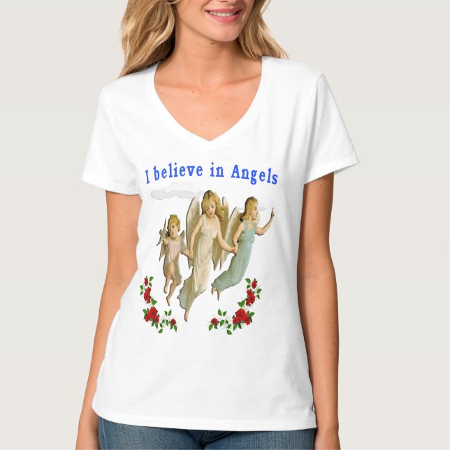 Camiseta Creo en los ángeles (Anverso)