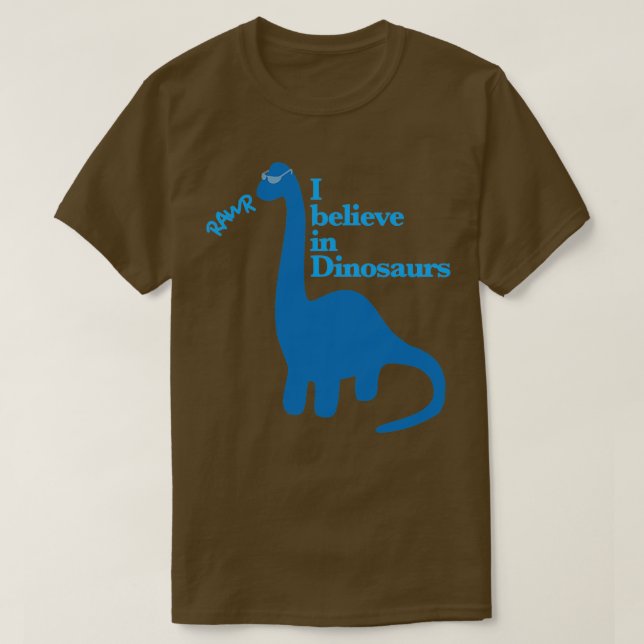 Camiseta Creo en los dinosaurios (Diseño del anverso)