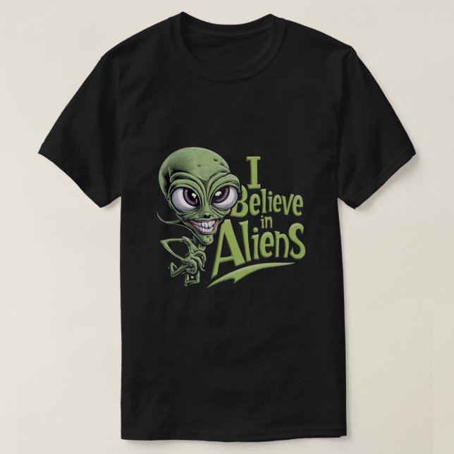 Camiseta Creo En Los Extranjeros (Diseño del anverso)