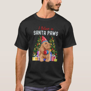 Camiseta Creo en Santa Paws Cocker Spaniel lindo Chris