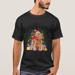 Camiseta Creo En Santa Paws El Cocker Español Chris