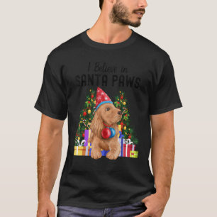 Camiseta Creo En Santa Paws El Cocker Español Chris