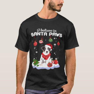 Camiseta Creo en Santa Paws Jack Russell Terrier Regalo