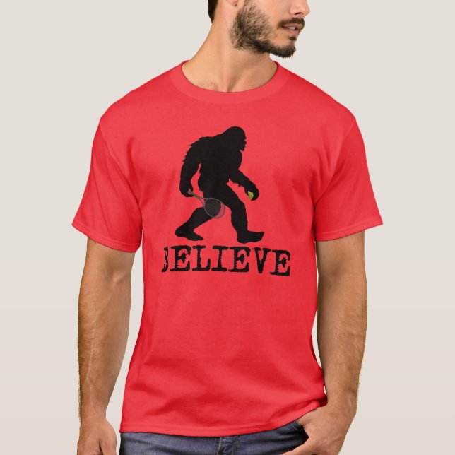 Camiseta Creo en Sasquatch (Anverso)