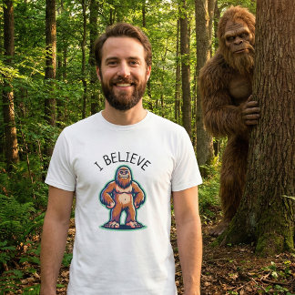 Camiseta Creo en Sasquatch Bigfoot