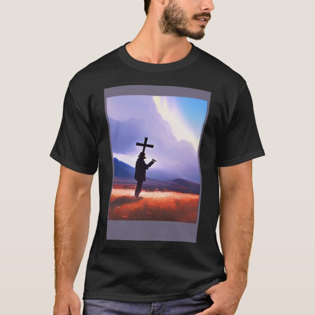 Camiseta Creo en su gran gloria de don Castillo Arti (Anverso)