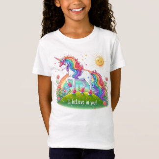 Camiseta Creo en ti unicorn