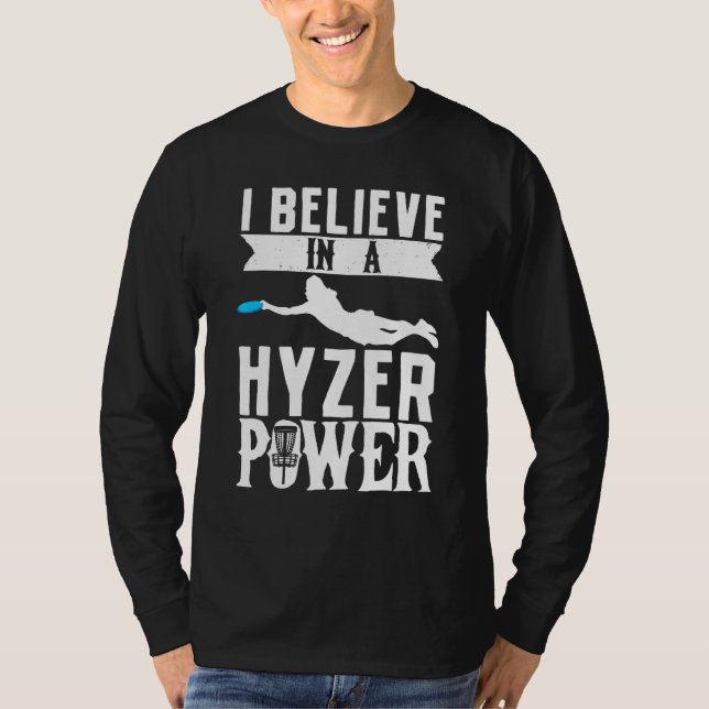 Camiseta Creo En Un Disco De Goma De Hizer Power Frisbee Go (Anverso)