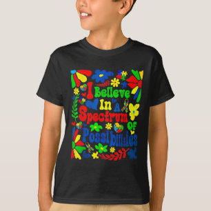 Camiseta Creo En Un Espectro De Posibilidades Autismo Awa
