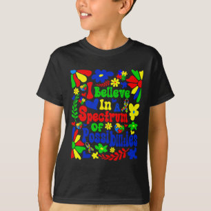 Camiseta Creo En Un Espectro De Posibilidades De Autismo Aw