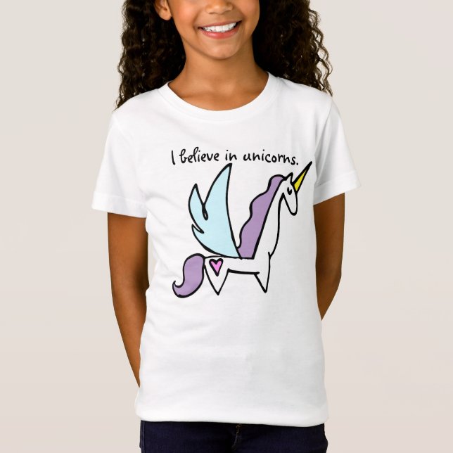 Camiseta Creo en unicornios (Anverso)