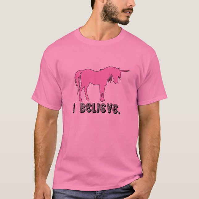 Camiseta Creo en unicornios (Anverso)