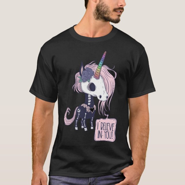 Camiseta Creo En Usted Unicorn (Anverso)