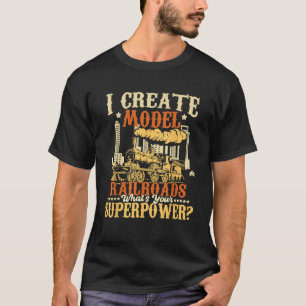 Camiseta Creo Ferrocarriles Modelo Aficionado Trenes Modelo