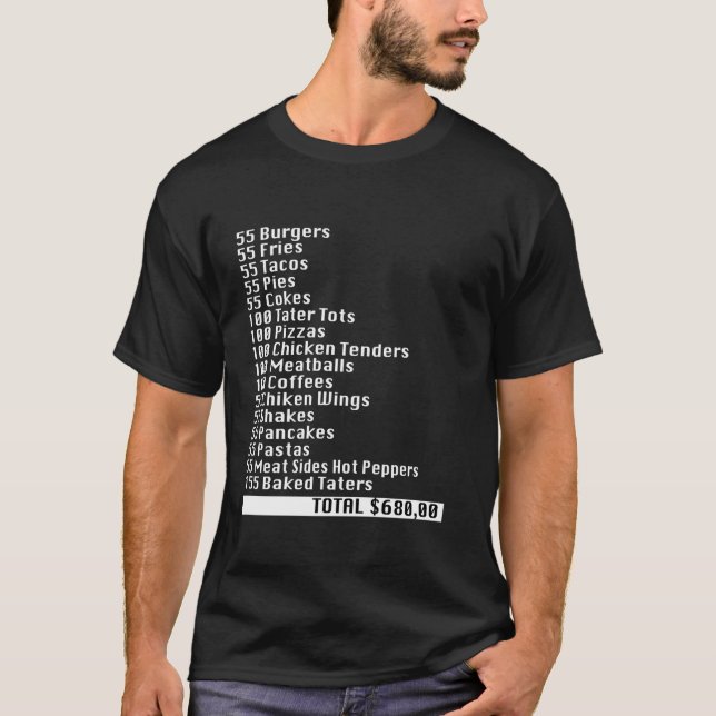 Camiseta Creo Que Deberías Dejar 55 Hamburguesas 55 Fries D (Anverso)