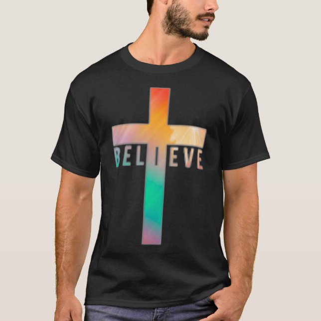 Camiseta Creo que Jesucristo cruza a Dios  (Anverso)