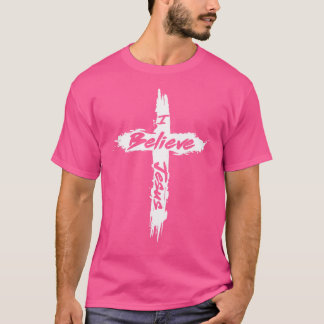 Camiseta Creo Que Jesús Cristiano Cruza Yahweh Y