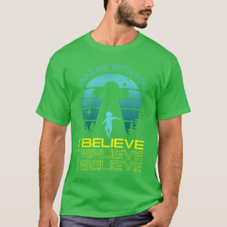 Camiseta Creo que la impresión OVNI es vintage