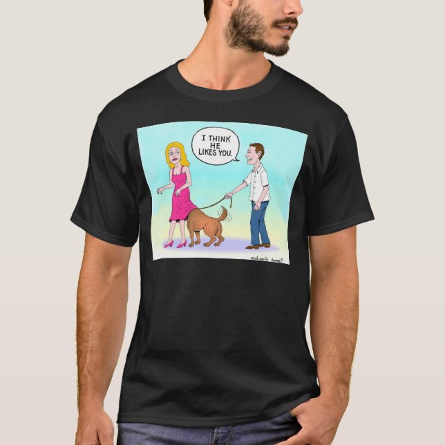 Camiseta Creo Que Le Gusta Cómics. (Anverso)