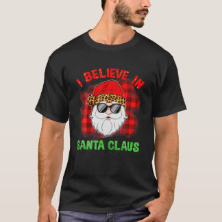 Camiseta Creo que los Navidades de Santa Claus 2021 Leopard