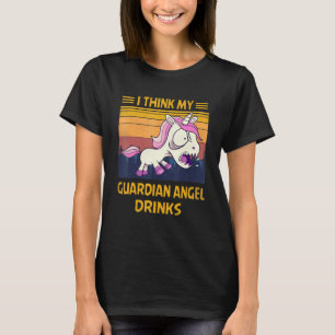 Camiseta Creo que mi ángel de la Guardian bebe unicón