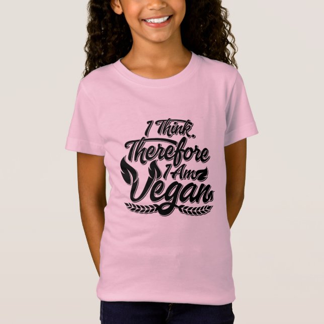 Camiseta Creo Que Por Lo Tanto Soy Vegan (Anverso)