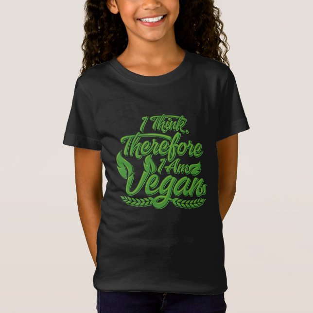 Camiseta Creo Que Por Lo Tanto Soy Vegan (Anverso)