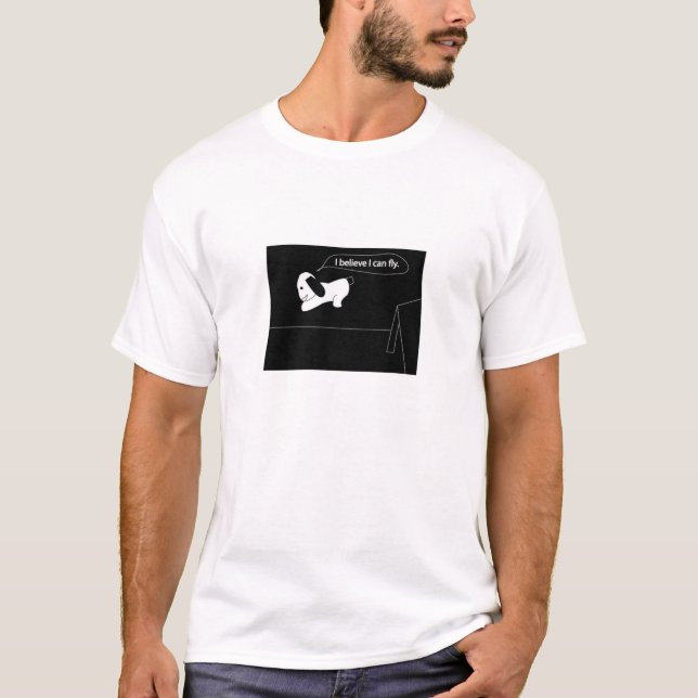 Camiseta Creo que puedo volar (Anverso)