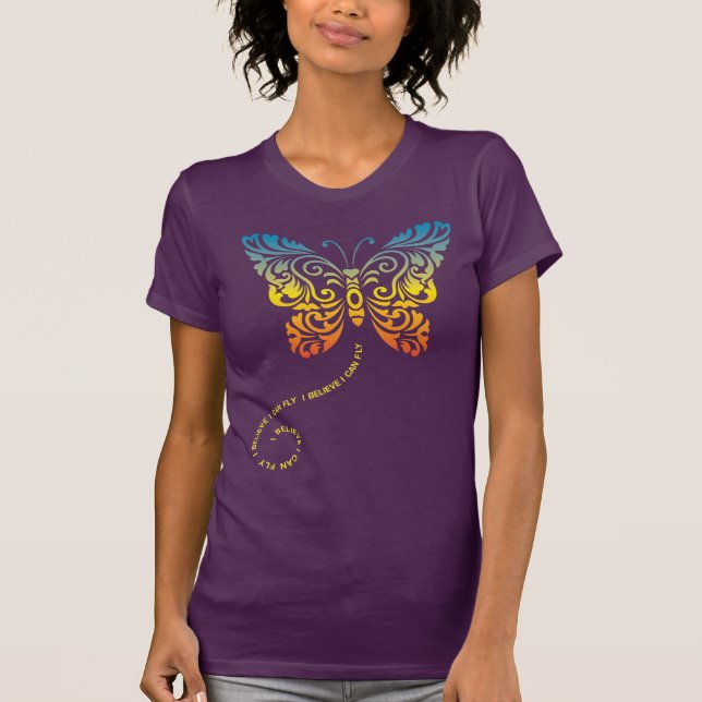 Camiseta Creo que puedo volar (la mariposa) (Anverso)
