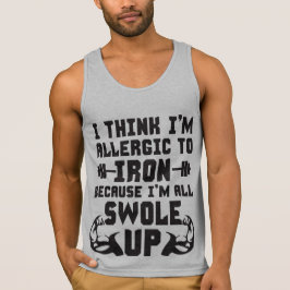 Camiseta Creo Que Soy Alérgico Al Hierro. Estoy Totalmente