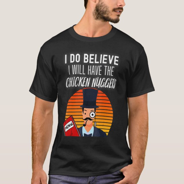 Camiseta Creo que tomaré los nuggets de pollo Monoc (Anverso)