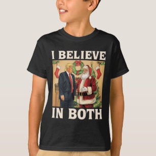 Camiseta Creo Tanto En Trump Como En Santa Funny Pro Trump