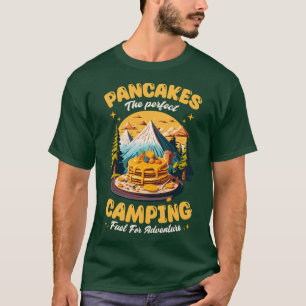 Camiseta Crepes el combustible perfecto para acampar la ave