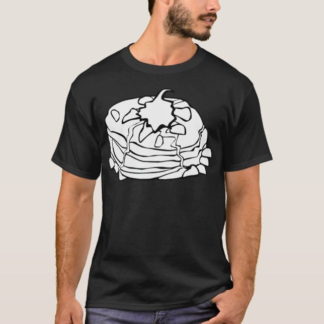 Camiseta crepes pfannkuch crepes desayuno sin espacio t (Anverso)