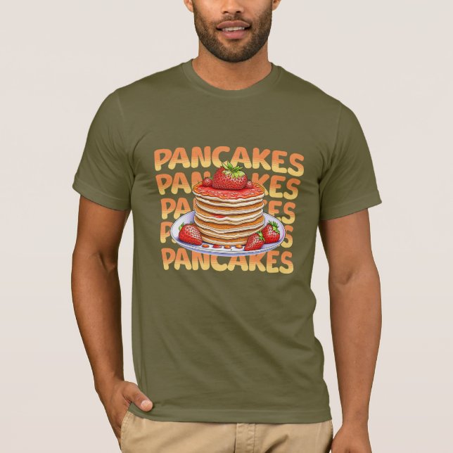 Camiseta Crepes tapados con fresas (Anverso)