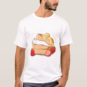 Camiseta Crepes y gato