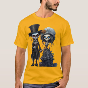 Camiseta Crepúsculo novio de novia pareja cadáver de Hallow