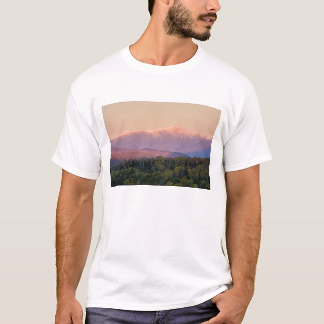Camiseta Crepúsculo y Monte Washington en los (Anverso)