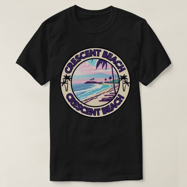Camiseta Crescent Beach Florida TShirt 1 (Diseño del anverso)