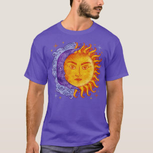 Camiseta Crescent Crescent Luna Sol Tarot Horoscopio Cosmos