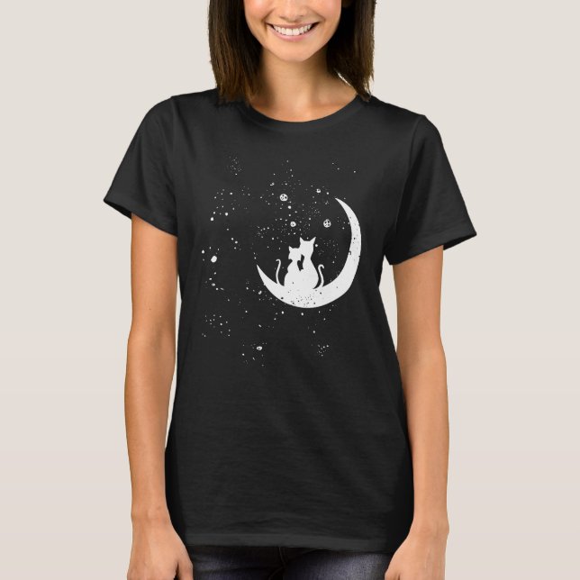 Camiseta Crescent Moon Cats (Anverso)