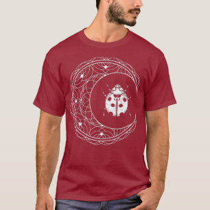 Camiseta Crescent Moon Entomólogo Ladybug Insect Pagan