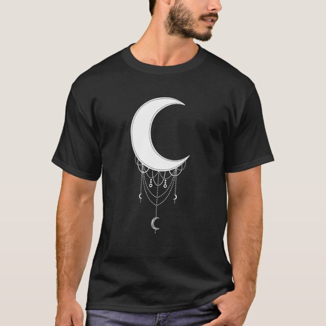 Camiseta Crescent Moon Gótico estético Soft Grunge Gótico W (Anverso)
