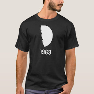 Camiseta Crescent Moon Landing 1969 Astronauta Space Enthus