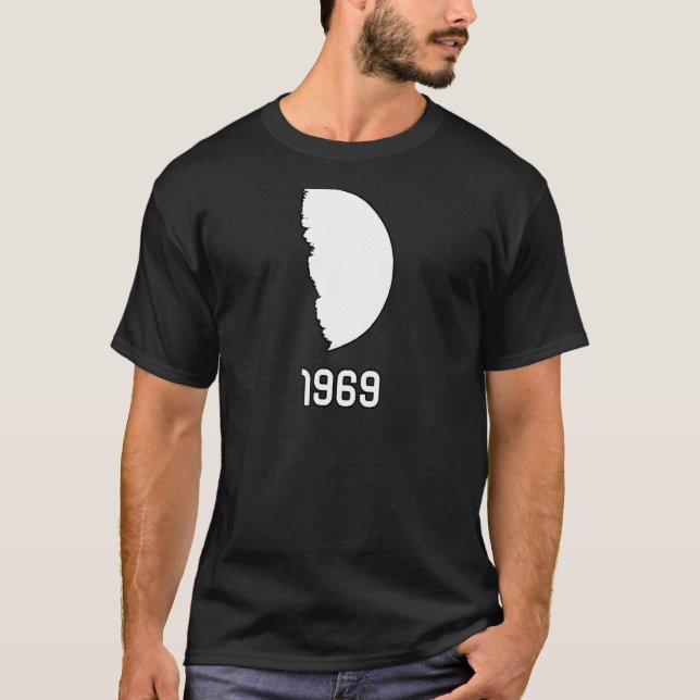 Camiseta Crescent Moon Landing 1969 Astronauta Space Enthus (Anverso)