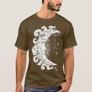 Camiseta Crescent Moon Spirit Gótico Astrología gótica Taro