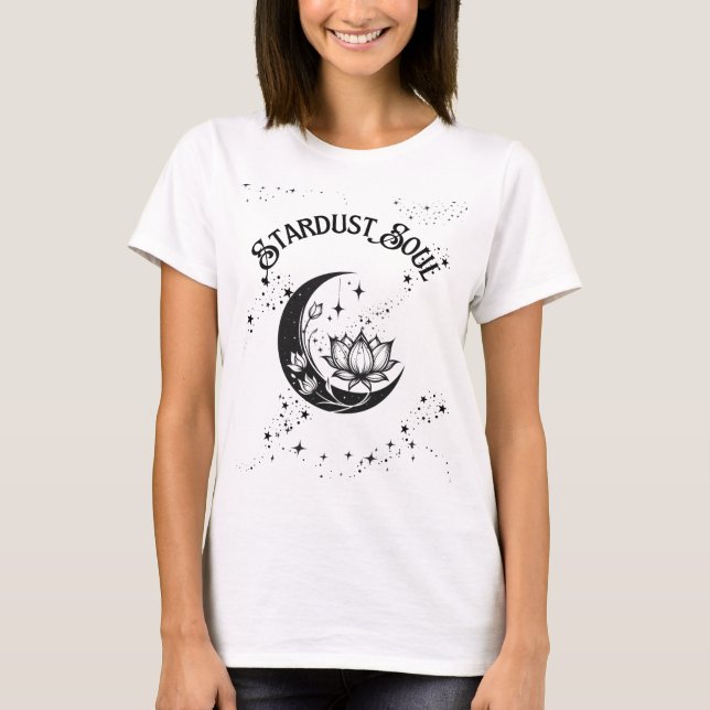 Camiseta Crescent Moon Stardust Soul Tee gráfico (Anverso)