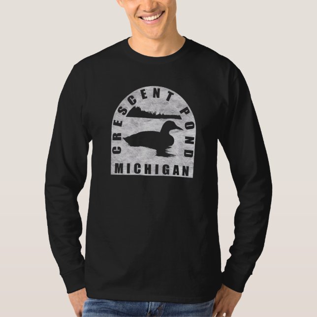 Camiseta Crescent Pond Loon Michigan (Anverso)