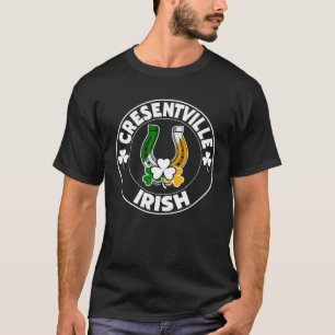 Camiseta Cresentville Herradura Irlandesa y Shamrocks Día d