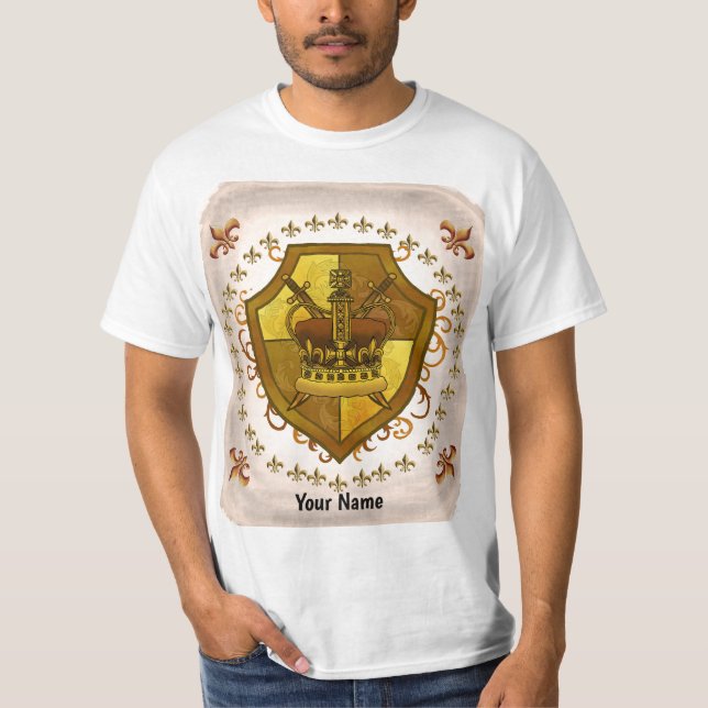 Camiseta Crest Crown Surname t-shirt (Anverso)